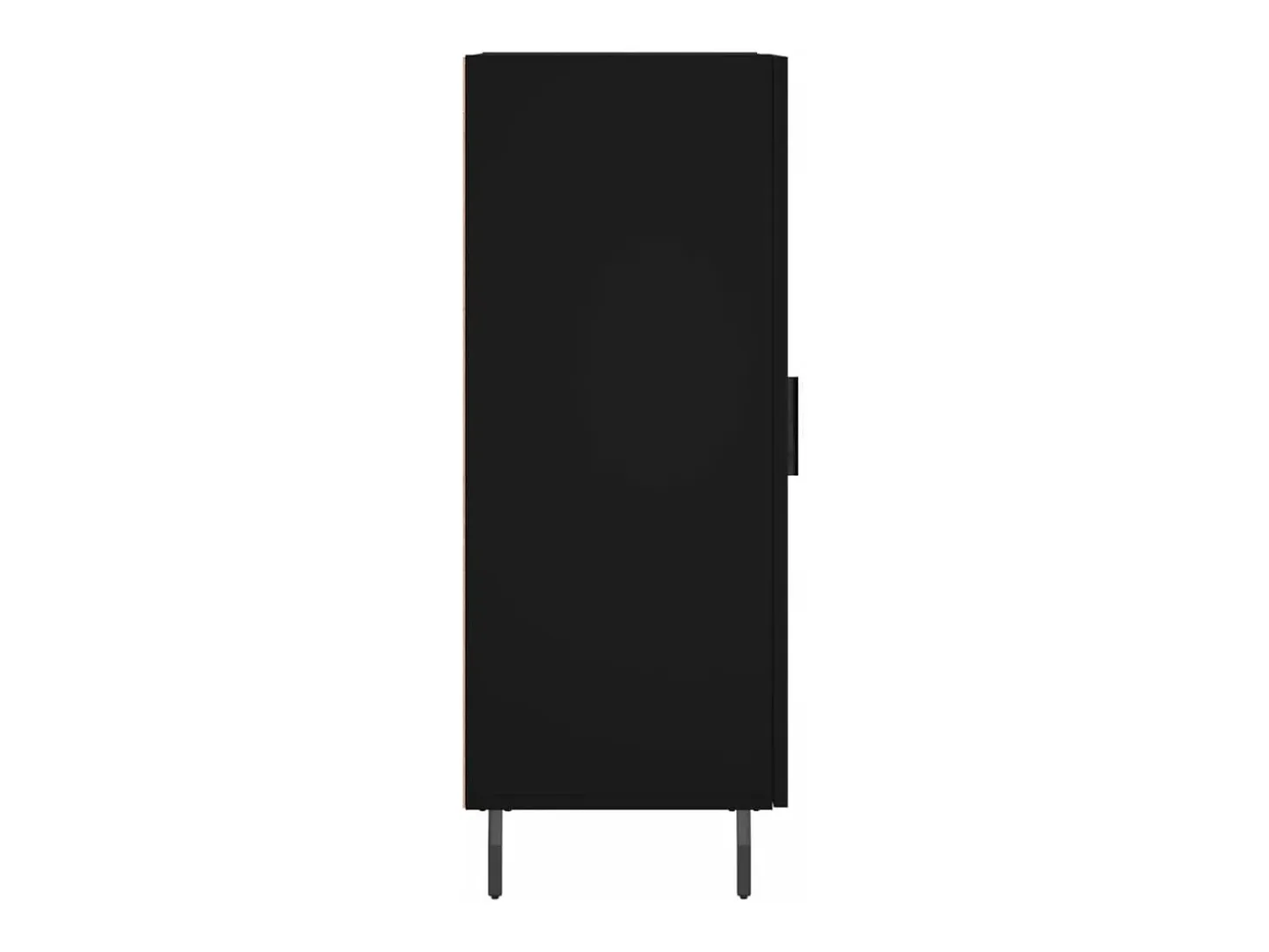 Aparador buffet cómoda armario mueble organizador cocina salón salón 34,5 x 34 x 90 cm madera contrachapada negra 02_0035886