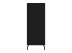 Aparador buffet cómoda armario mueble organizador cocina salón salón 34,5 x 34 x 90 cm madera contrachapada negra 02_0035886