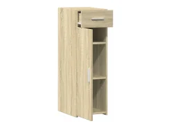 Aparador buffet cómoda armario unidad de almacenamiento organizador cocina salón salón Sonoma 30 x 42,5 x 93 cm madera contrachapada marrón 02_0031504