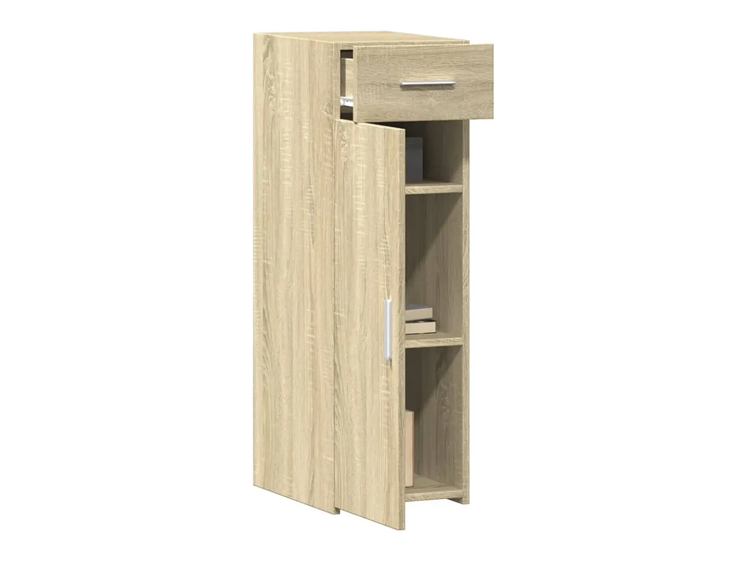 Aparador buffet cómoda armario unidad de almacenamiento organizador cocina salón salón Sonoma 30 x 42,5 x 93 cm madera contrachapada marrón 02_0031504
