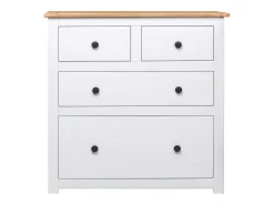 Aparador buffet cómoda armario mueble organizador cocina salón salón 80 x 40 x 83 cm Pino gama Panamá blanco 02_0030519