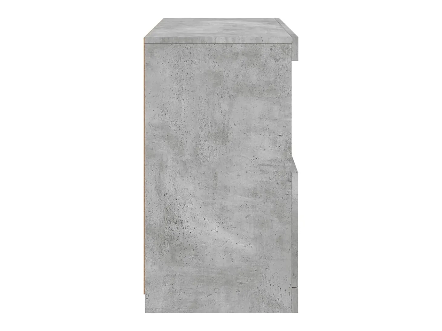 Aparador buffet cómoda armario mueble organizador cocina salón salón con luces LED 60 x 37 x 67 cm gris 02_0030005