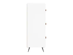 Aparador buffet cómoda armario mueble organizador cocina salón salón 34,5 x 34 x 90 cm madera contrachapada blanco 02_0030266
