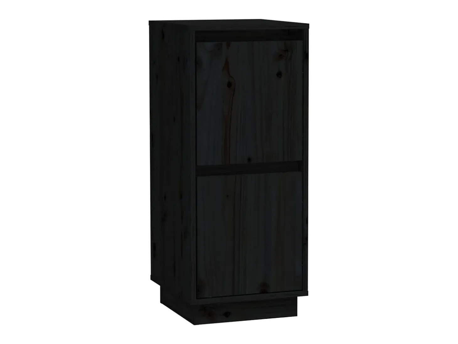Aparador buffet cómoda armario unidad de almacenamiento organizador cocina salón salón juego de 2 31,5 x 34 x 75 cm madera maciza de pino negro 02_0036895
