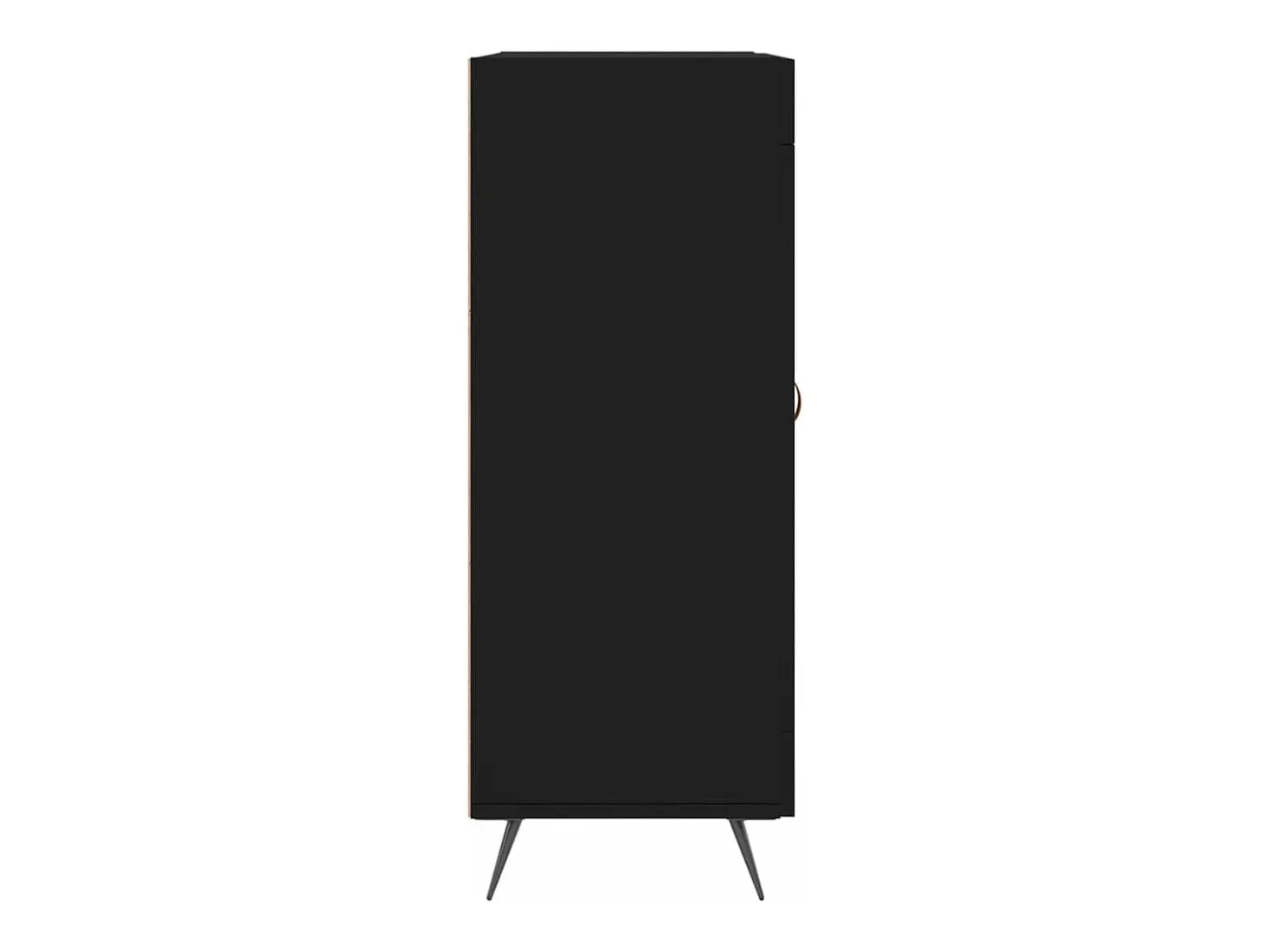 Aparador buffet cómoda armario mueble organizador cocina salón salón 69,5 x 34 x 90 cm madera contrachapada negra 02_0036059