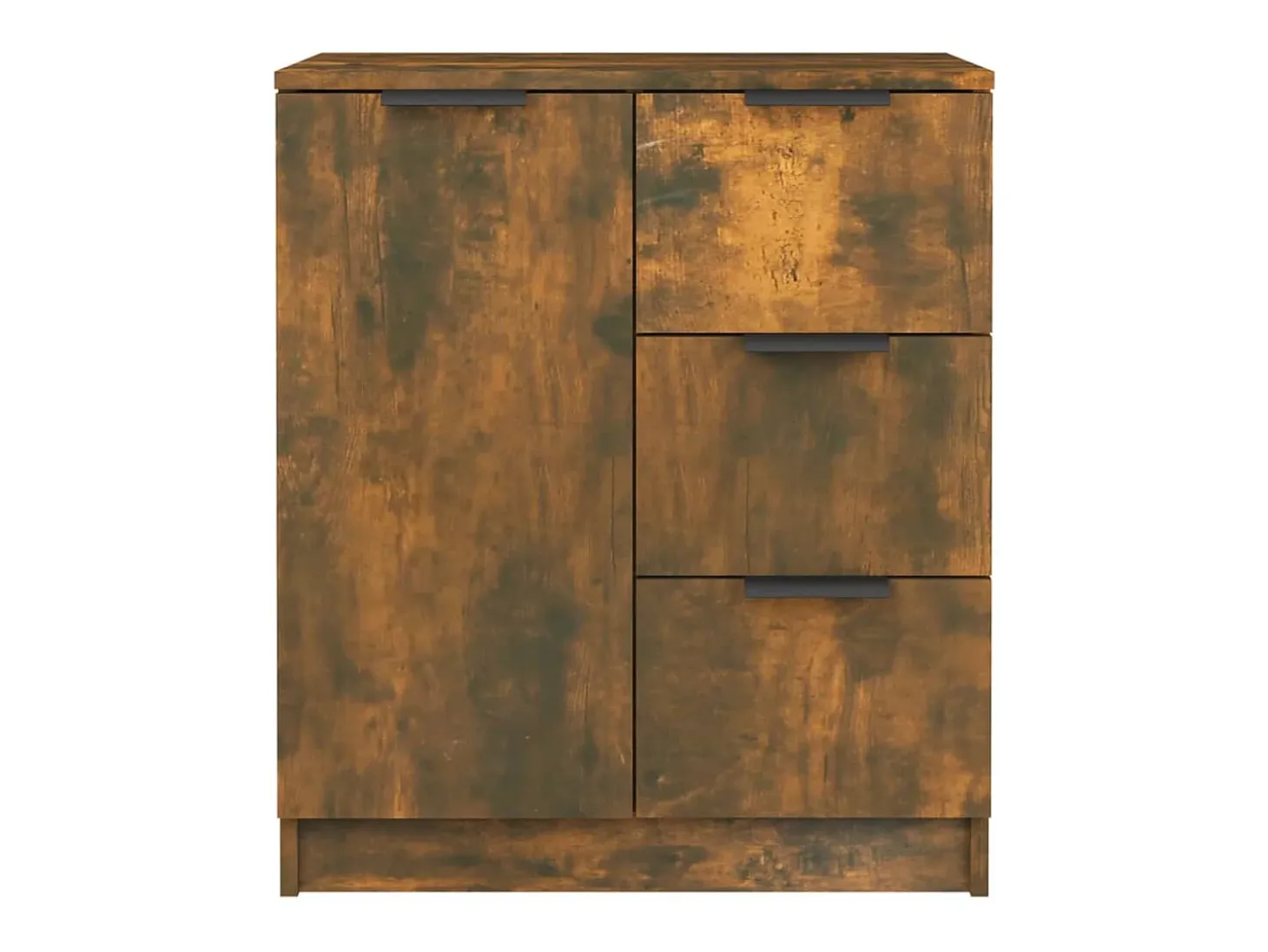 Aparador buffet cómoda armario mueble organizador cocina salón salón juego de 2 60 x 30 x 70 cm marrón madera contrachapada 02_0036733