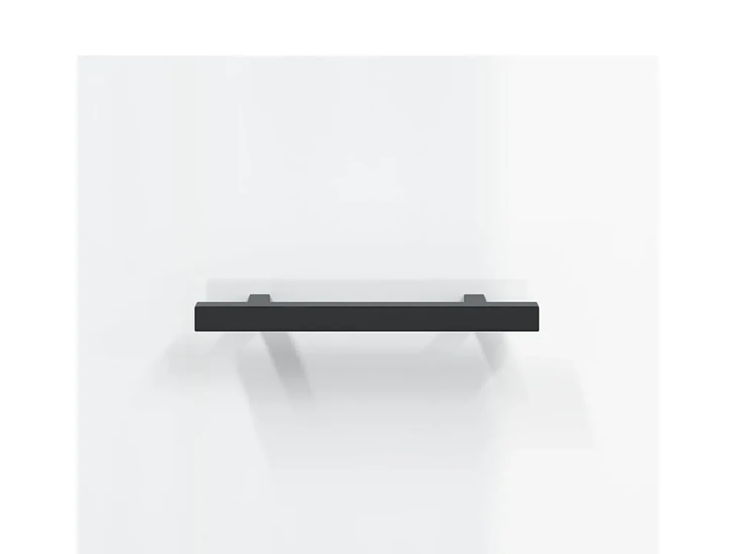 Aparador buffet cómoda armario mueble organizador cocina salón brillante 34,5 x 34 x 90 cm madera contrachapada blanco 02_0030633