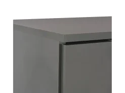 Aparador buffet cómoda armario mueble organizador cocina salón salón brillante 71 x 35 x 80 cm madera contrachapada gris 02_0031820