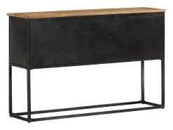 Aparador buffet cómoda armario mueble organizador cocina salón salón 120 x 30 x 75 cm madera maciza de acacia marrón 02_0029537