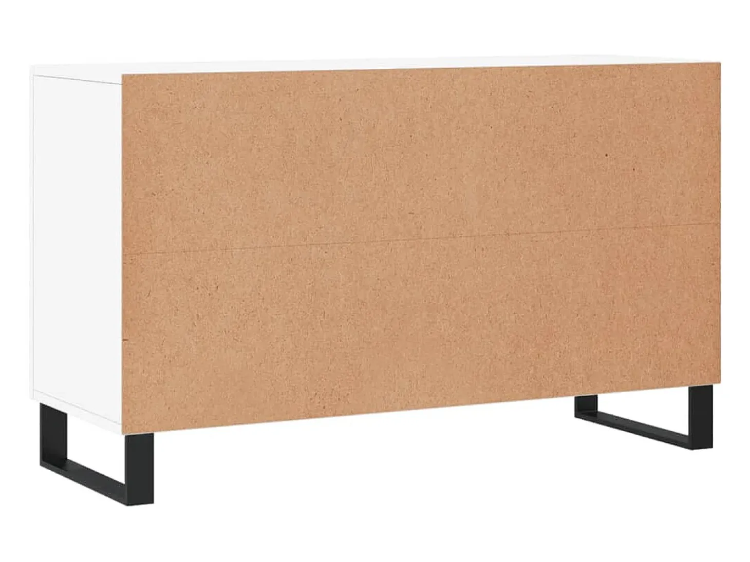 Aparador buffet cómoda armario mueble organizador cocina salón salón 100 x 36 x 60 cm madera contrachapada blanco 02_0030163