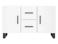 Aparador buffet cómoda armario mueble organizador cocina salón salón 100 x 36 x 60 cm madera contrachapada blanco 02_0030163