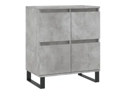 Aparador buffet cómoda armario mueble organizador cocina salón salón 3 piezas madera contrachapada gris 02_0037140