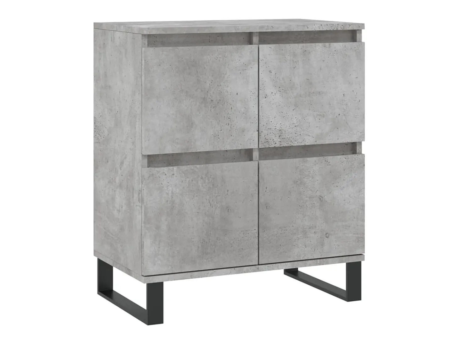 Aparador buffet cómoda armario mueble organizador cocina salón salón 3 piezas madera contrachapada gris 02_0037140