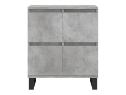 Aparador buffet cómoda armario mueble organizador cocina salón salón 3 piezas madera contrachapada gris 02_0037140
