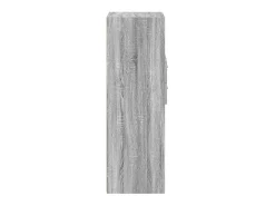 Aparador buffet cómoda armario mueble organizador cocina salón salón alto Sonoma 40 x 42,5 x 124 cm madera contrachapada gris 02_0035362