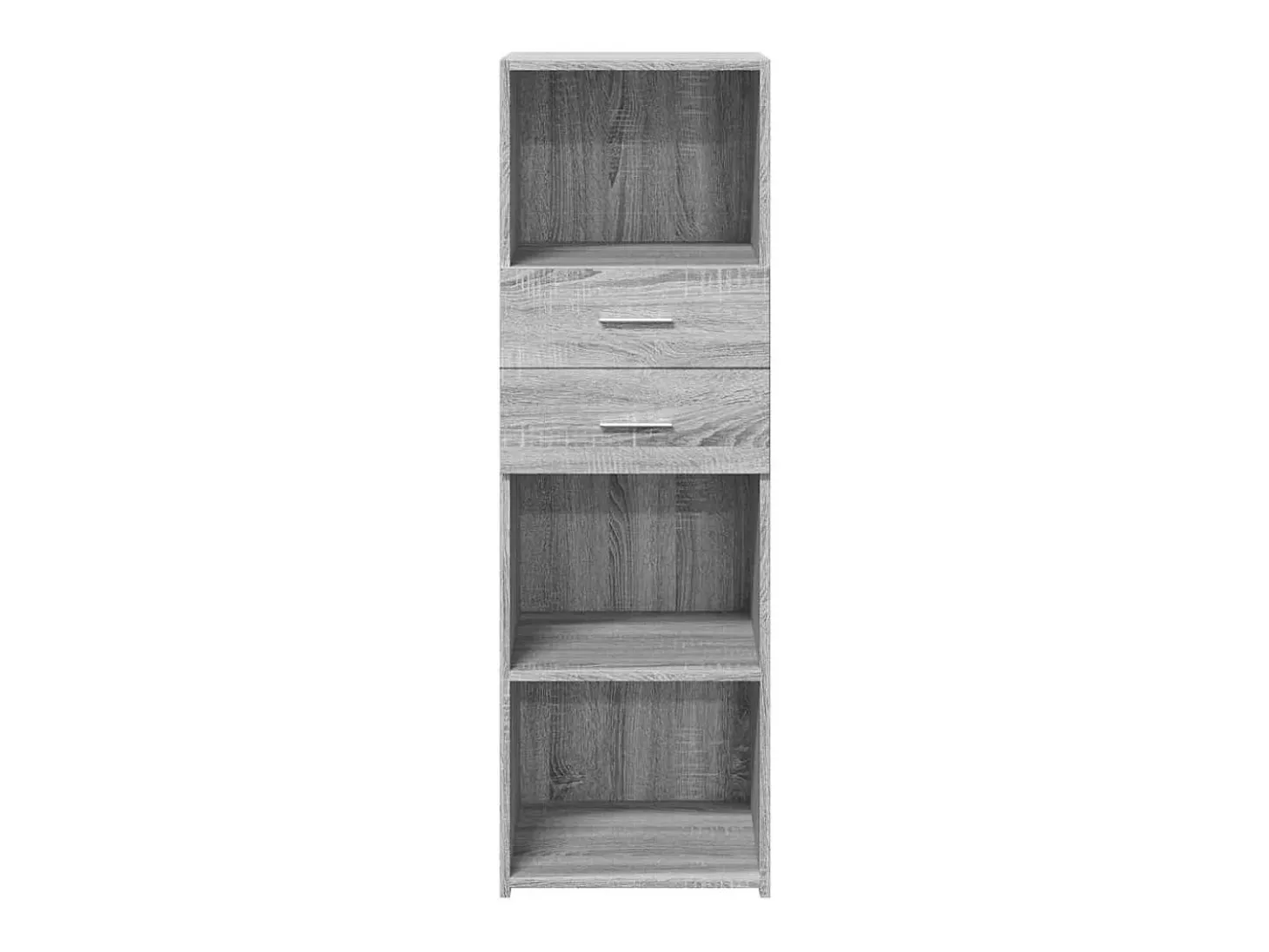 Aparador buffet cómoda armario mueble organizador cocina salón salón alto Sonoma 40 x 42,5 x 124 cm madera contrachapada gris 02_0035362