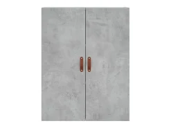 Aparador buffet cómoda armario mueble organizador cocina salón salón alto 69,5 x 34 x 180 cm madera contrachapada gris 02_0034583