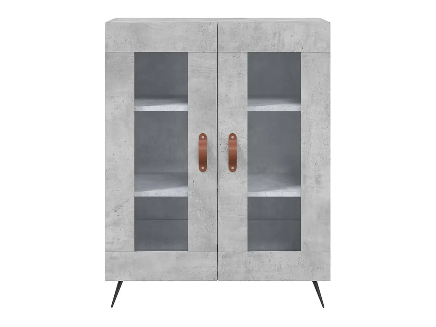 Aparador buffet cómoda armario mueble organizador cocina salón salón alto 69,5 x 34 x 180 cm madera contrachapada gris 02_0034583