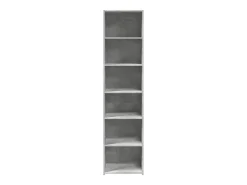 Aparador buffet cómoda armario mueble organizador cocina salón salón alto 45 x 41 x 185 cm madera contrachapada gris 02_0034442