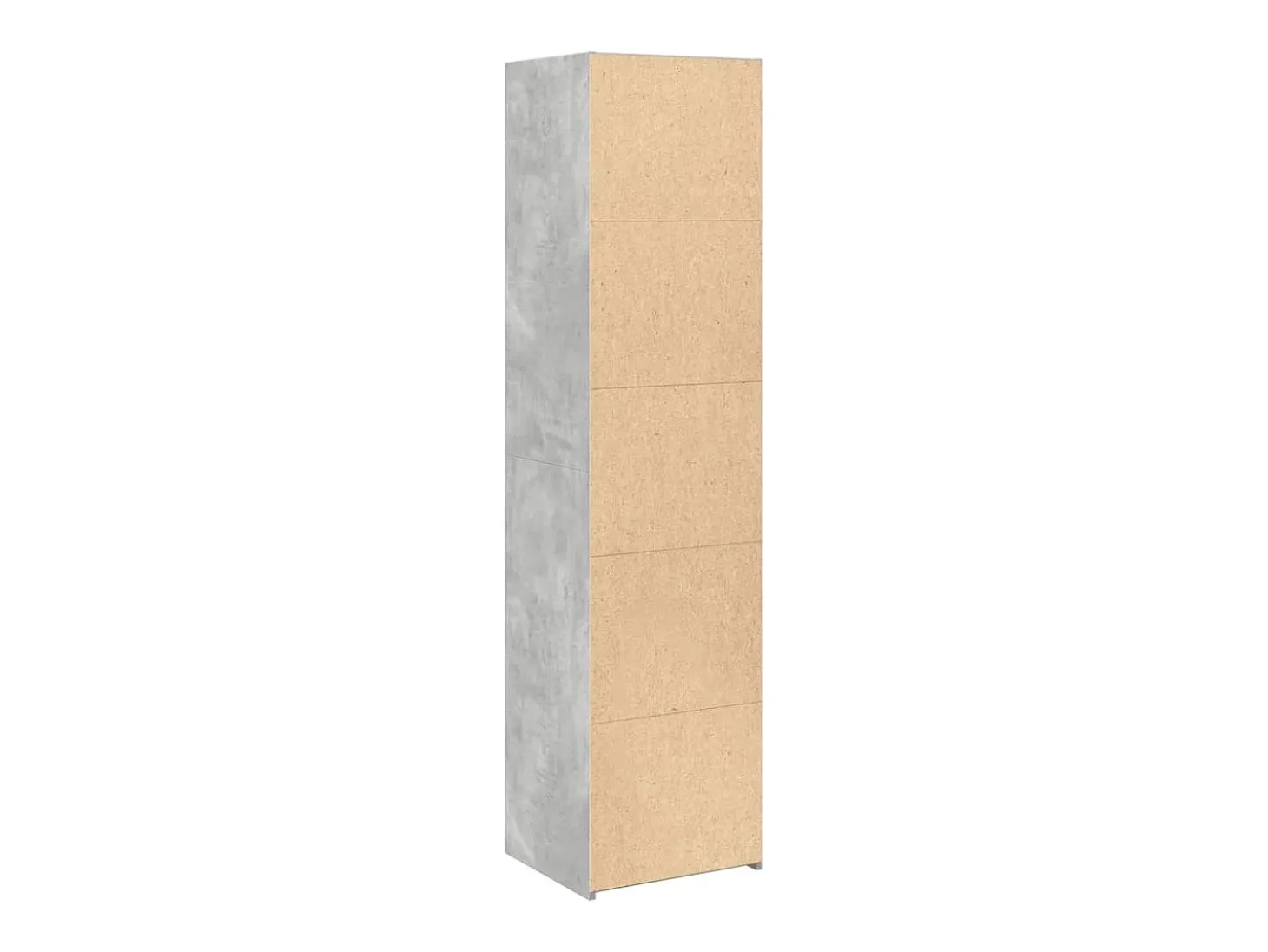 Aparador buffet cómoda armario mueble organizador cocina salón salón alto 45 x 41 x 185 cm madera contrachapada gris 02_0034442