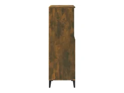 Aparador buffet cómoda armario mueble organizador cocina salón salón alto 60 x 36 x 110 cm madera contrachapada marrón 02_0033375