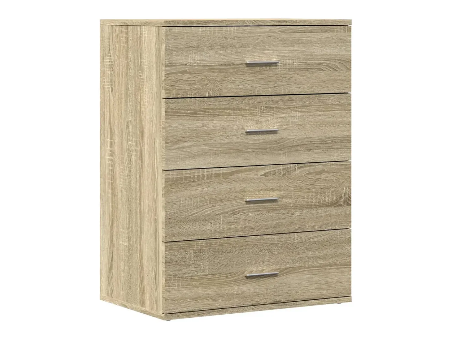 Aparador buffet cómoda armario unidad de almacenamiento organizador cocina salón salón juego de 2 sonoma 60 x 39 x 80 cm marrón madera contrachapada 02_0036822