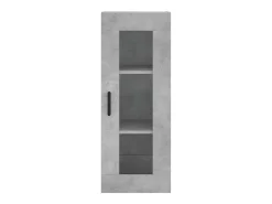 Aparador buffet cómoda armario mueble organizador cocina salón salón alto 34,5 x 34 x 180 cm madera contrachapada gris 02_0034323
