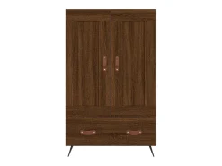 Aparador buffet cómoda armario mueble organizador cocina salón salón alto 69,5 x 31 x 115 cm madera contrachapada marrón 02_0033758