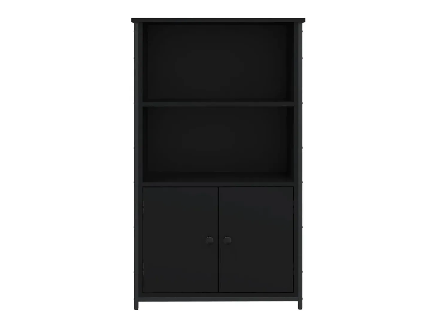 Aparador buffet cómoda armario mueble organizador cocina salón salón alto 62 x 32 x 103,5 cm madera contrachapada negro 02_0034950