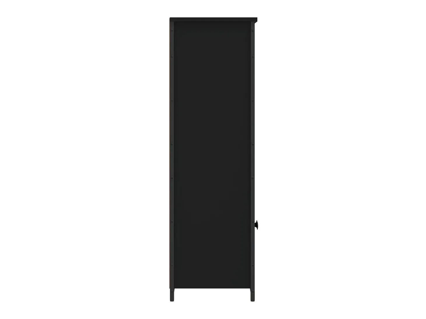 Aparador buffet cómoda armario mueble organizador cocina salón salón alto 62 x 32 x 103,5 cm madera contrachapada negro 02_0034950