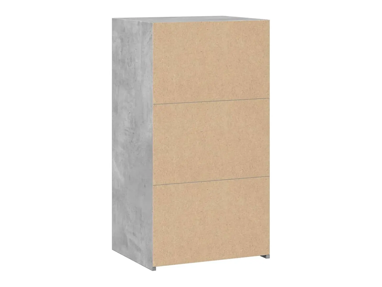 Aparador buffet cómoda armario unidad de almacenamiento organizador cocina salón salón 50 x 41 x 93 cm madera contrachapada gris 02_0031944