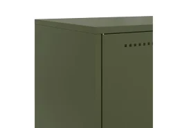 Aparador buffet cómoda armario mueble organizador cocina salón salón oliva 68,5 x 38,5 x 107 cm verde acero 02_0036586