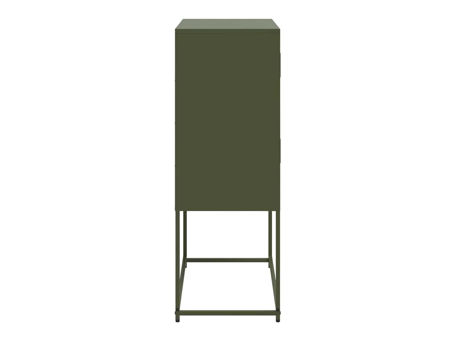 Aparador buffet cómoda armario mueble organizador cocina salón salón oliva 68,5 x 38,5 x 107 cm verde acero 02_0036586