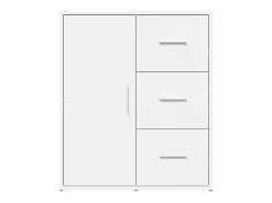 Aparador buffet cómoda armario mueble organizador cocina salón salón juego de 2 60 x 31 x 70 cm blanco madera contrachapada 02_0036675