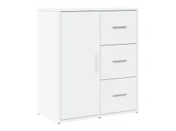 Aparador buffet cómoda armario mueble organizador cocina salón salón juego de 2 60 x 31 x 70 cm blanco madera contrachapada 02_0036675
