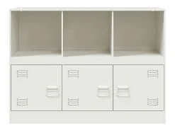 Aparador buffet cómoda armario mueble organizador cocina salón salón 99 x 39 x 73 cm acero blanco 02_0030545