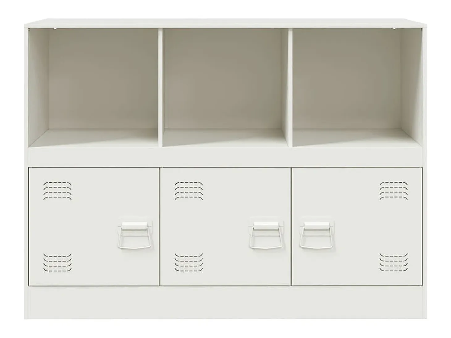Aparador buffet cómoda armario mueble organizador cocina salón salón 99 x 39 x 73 cm acero blanco 02_0030545