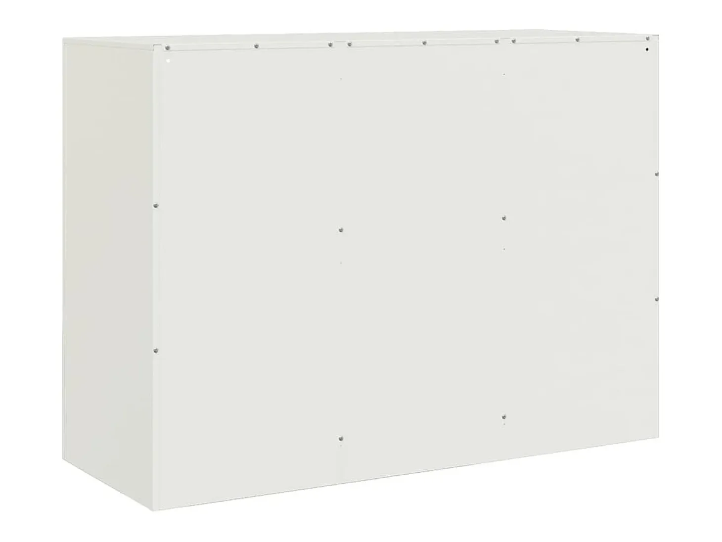 Aparador buffet cómoda armario mueble organizador cocina salón salón 99 x 39 x 73 cm acero blanco 02_0030545