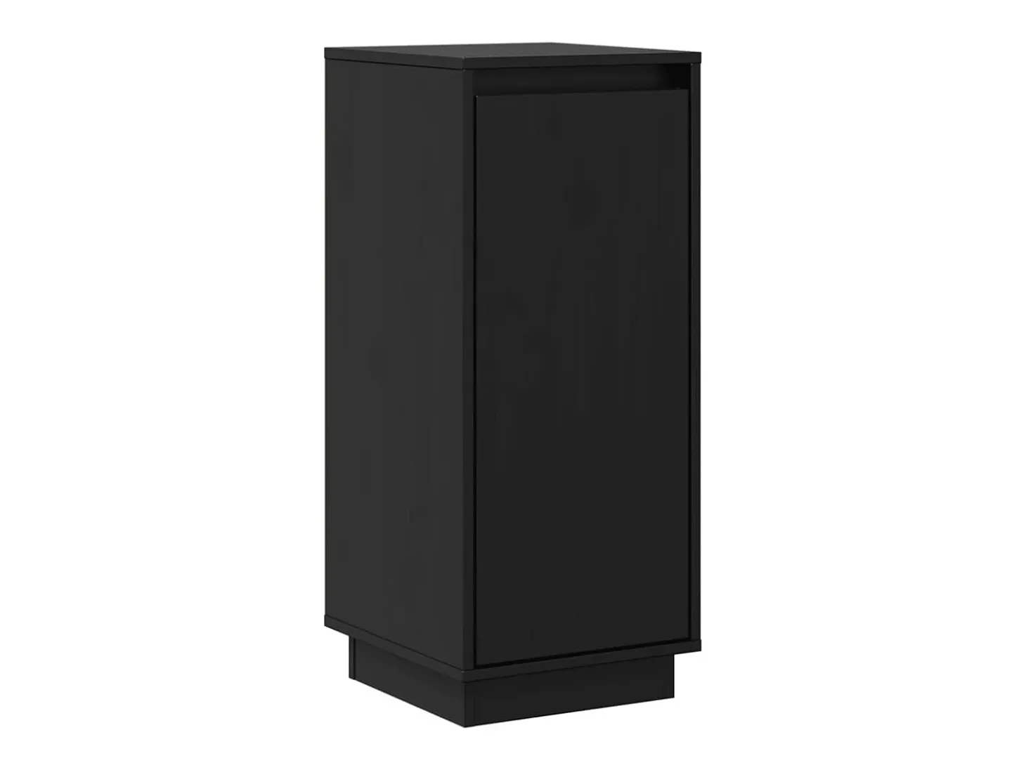 Aparador buffet cómoda armario unidad de almacenamiento organizador cocina salón salón juego de 2 31,5 x 34 x 75 cm madera maciza de pino negro 02_0036894