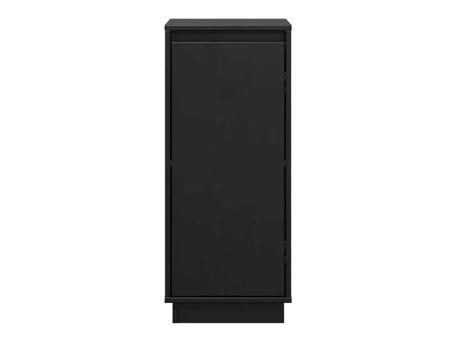 Aparador buffet cómoda armario unidad de almacenamiento organizador cocina salón salón juego de 2 31,5 x 34 x 75 cm madera maciza de pino negro 02_0036894