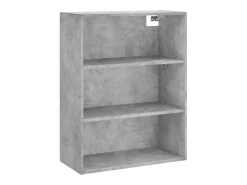 Aparador buffet cómoda armario mueble organizador cocina salón salón alto 69,5 x 34 x 180 cm madera contrachapada gris 02_0034505