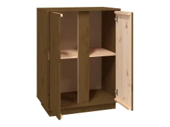 Aparador buffet cómoda armario mueble organizador cocina salón salón 60 x 35 x 80 cm madera maciza de pino marrón 02_0035755