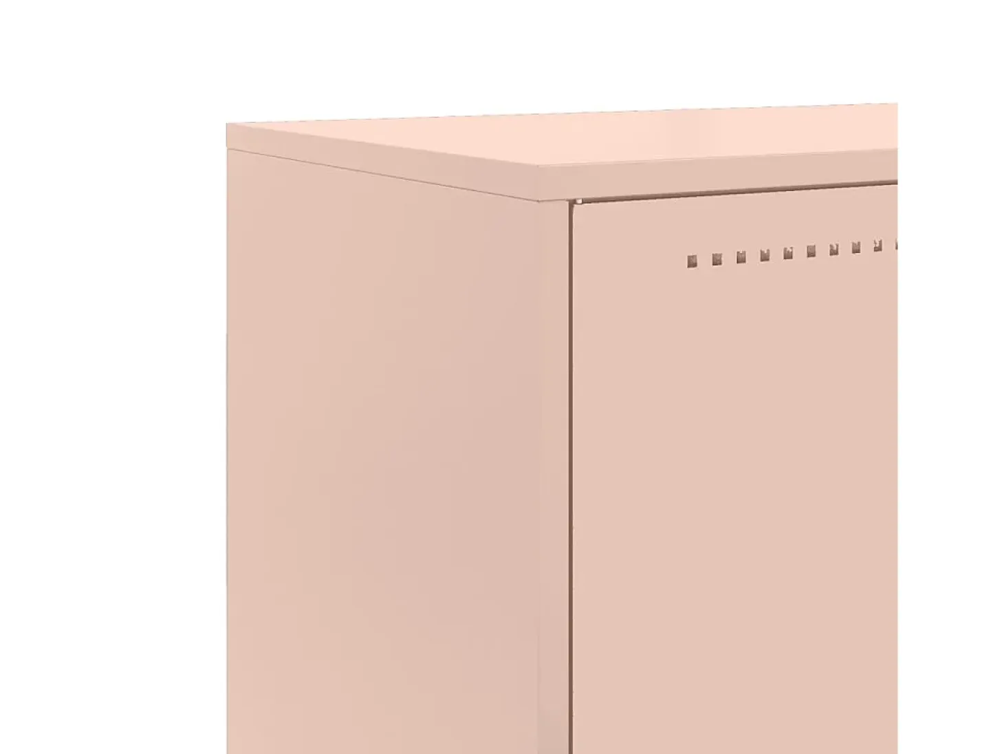 Aparador buffet cómoda armario mueble organizador cocina salón salón alto 68,5 x 38,5 x 123,5 cm acero rosa 02_0035160