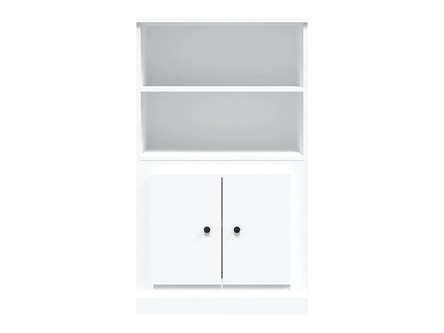 Aparador buffet cómoda armario mueble organizador cocina salón salón alto 60 x 35,5 x 103,5 cm madera contrachapada blanco 02_0032467
