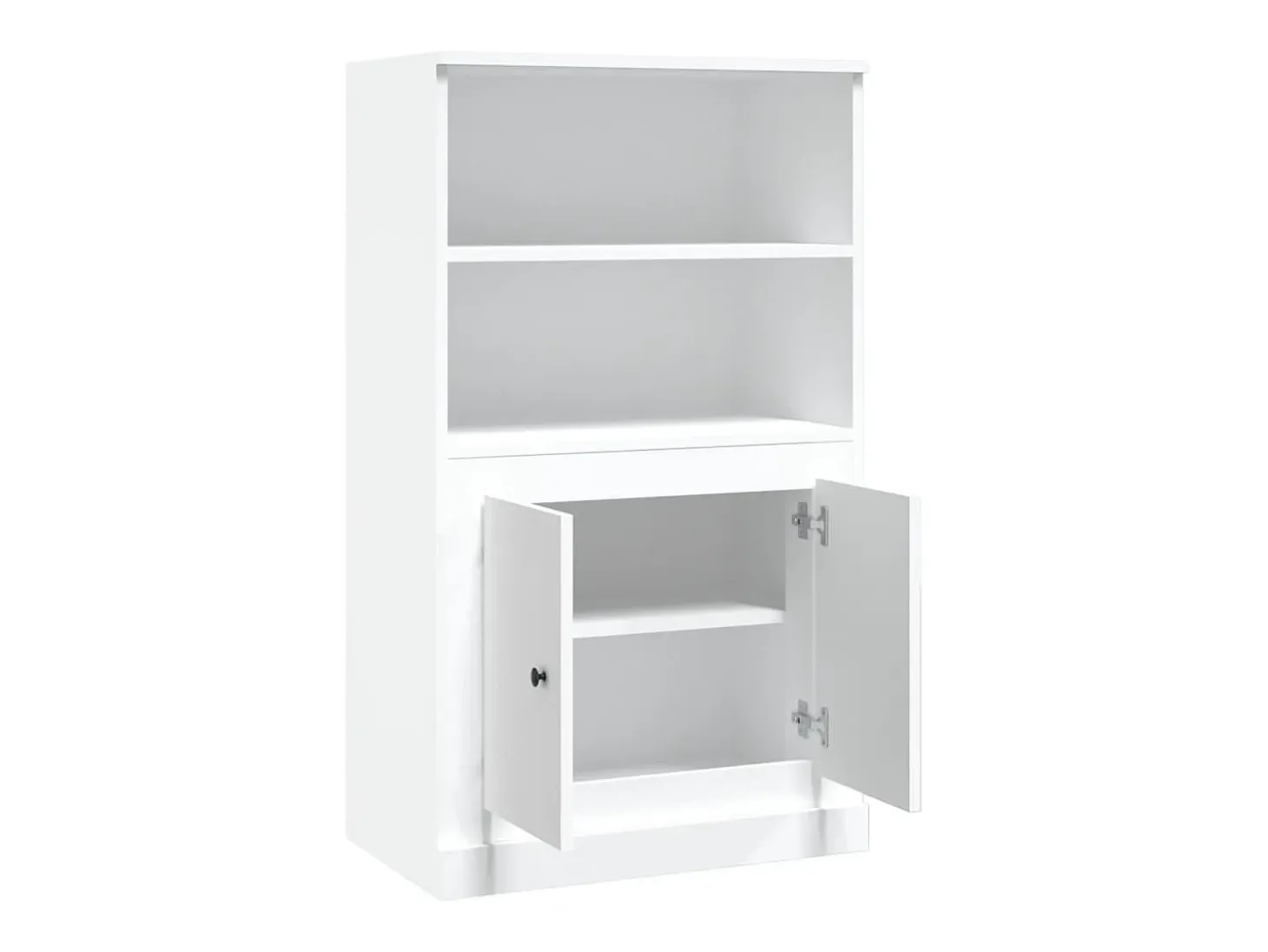 Aparador buffet cómoda armario mueble organizador cocina salón salón alto 60 x 35,5 x 103,5 cm madera contrachapada blanco 02_0032467
