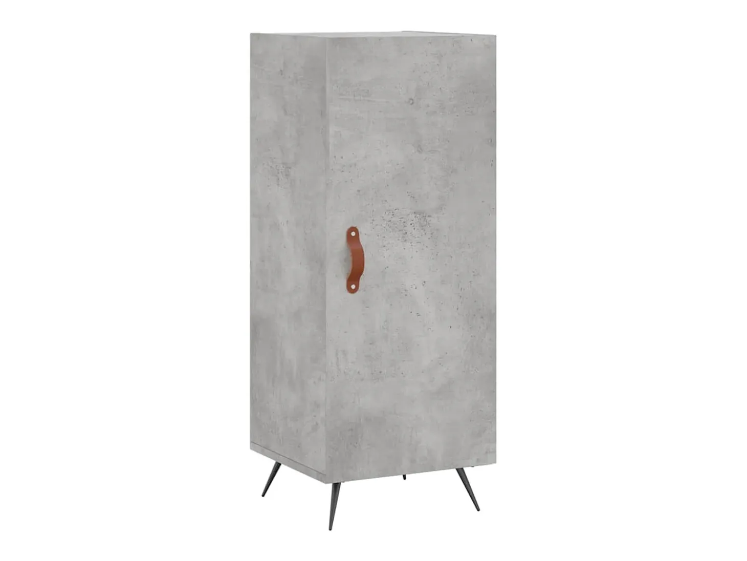 Aparador buffet cómoda armario mueble organizador cocina salón salón alto 34,5 x 34 x 180 cm madera contrachapada gris 02_0034318