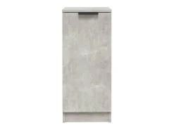 Aparador buffet cómoda armario mueble organizador cocina salón salón juego de 2 30 x 30 x 70 cm madera contrachapada gris 02_0036841