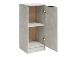 Aparador buffet cómoda armario mueble organizador cocina salón salón juego de 2 30 x 30 x 70 cm madera contrachapada gris 02_0036841