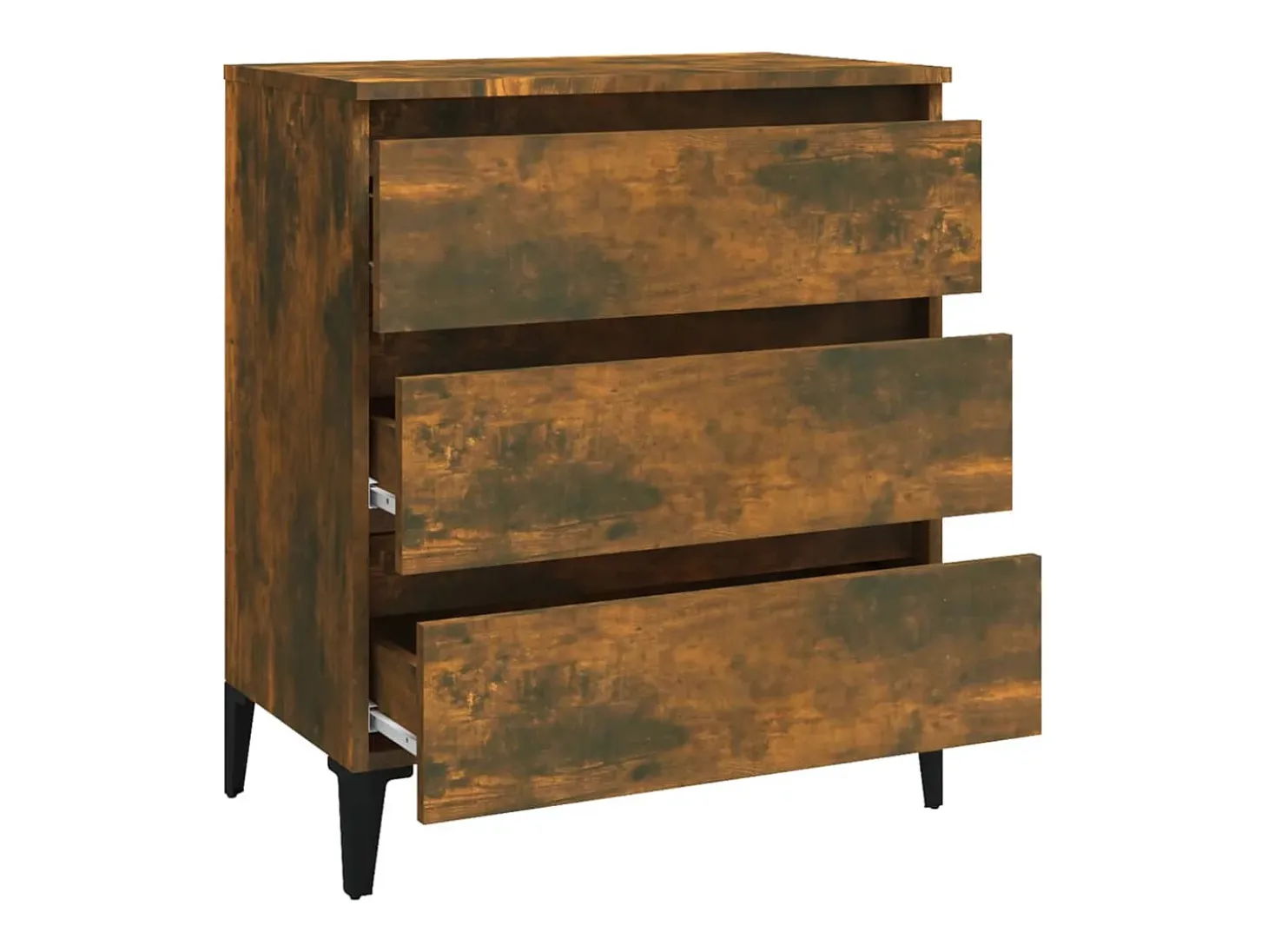 Aparador buffet cómoda armario unidad de almacenamiento organizador cocina salón salón 60 x 35 x 69 cm madera contrachapada marrón 02_0030974