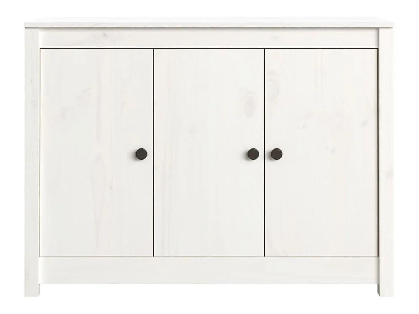 Aparador buffet cómoda armario mueble organizador cocina salón salón 100 x 35 x 74 cm madera maciza de pino blanco 02_0030155